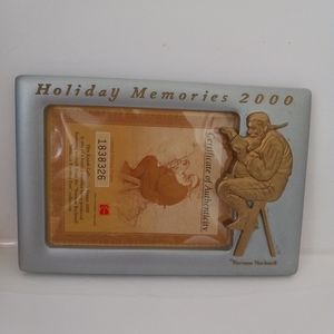 Norman Rockwell Photo Frame Holiday Memories 2000